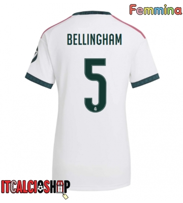 Real Madrid Jude Bellingham #5 Prima Maglia Femmina 2026-27 Manica Corta